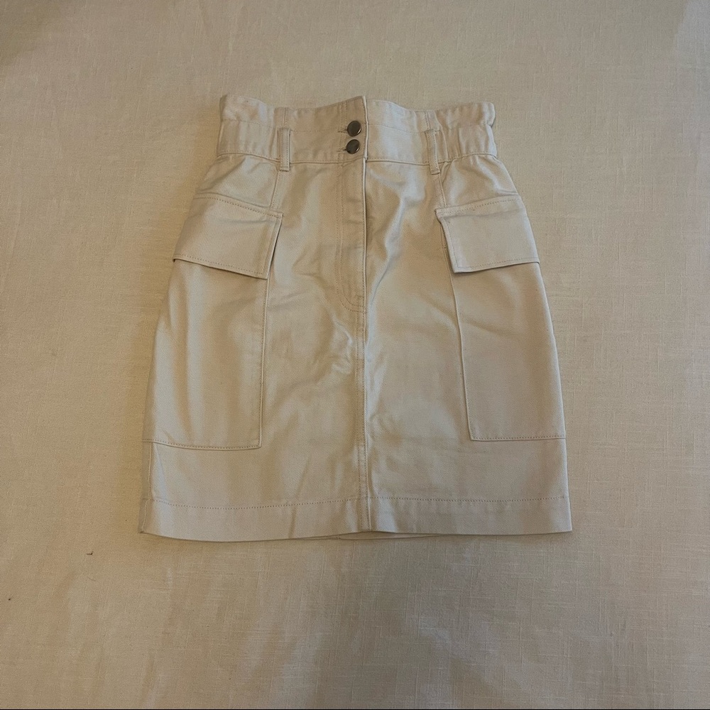 H&M Utility Skirt - size 2 (Natural White)